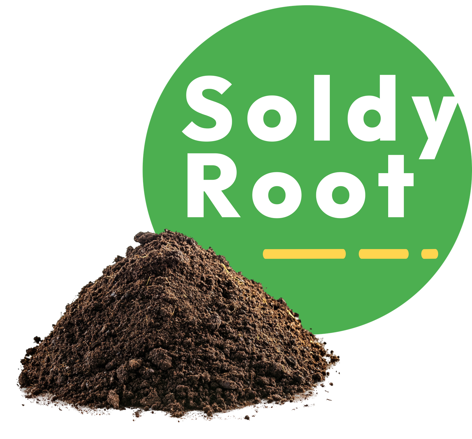 Logo circular de SoldyRoot, composta orgánica de alto desempeño.